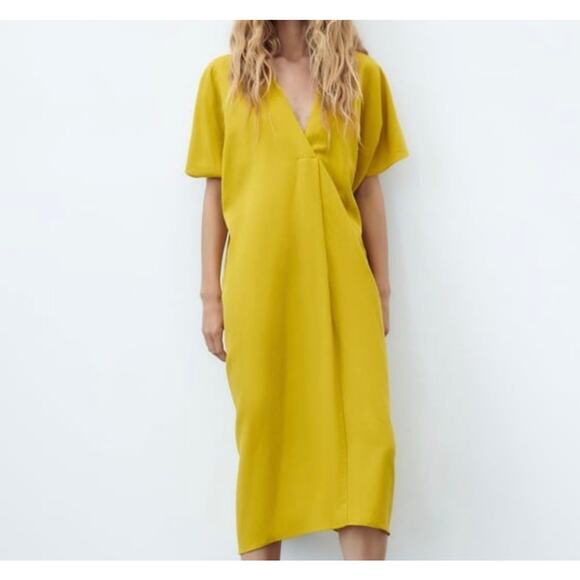 Zara Dresses & Skirts - Zara Linen blend long tunic dress small